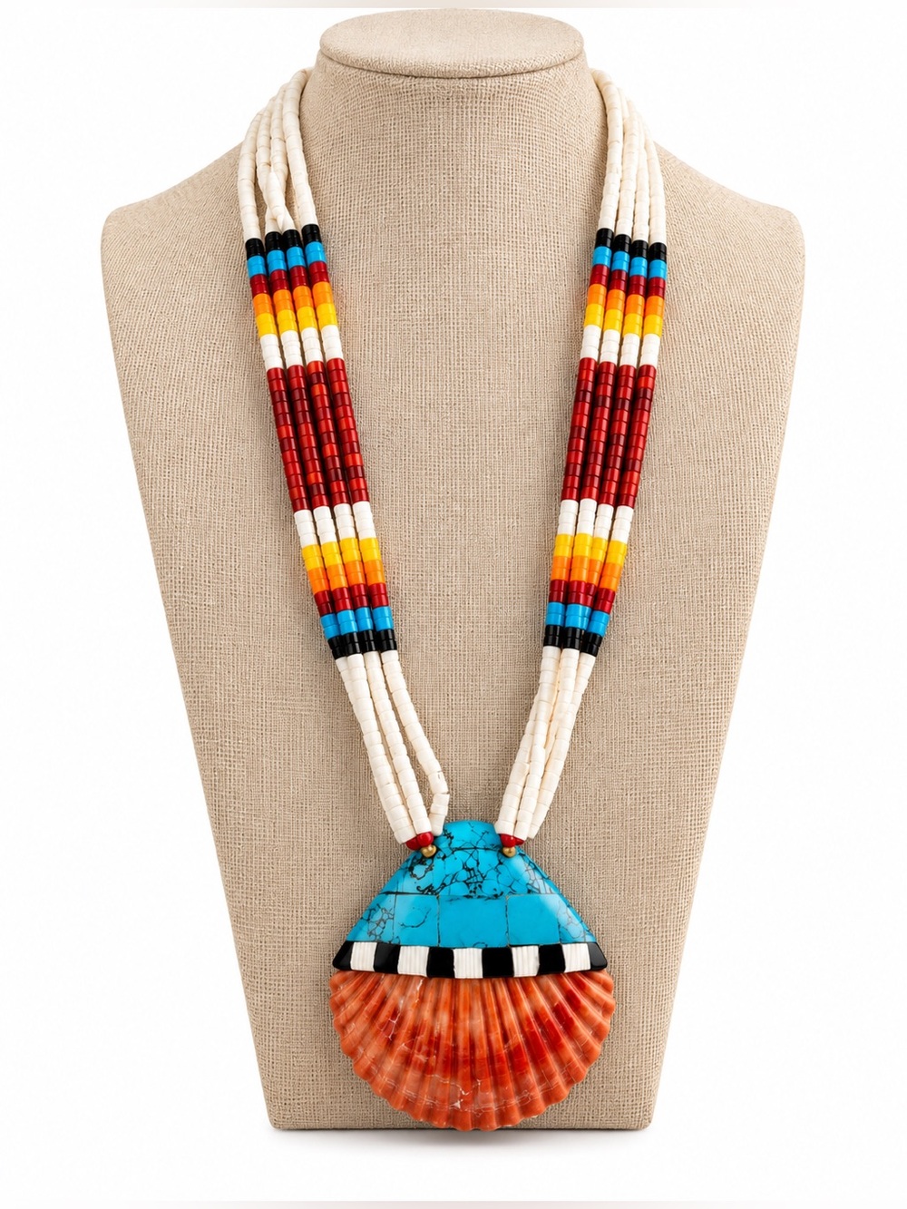Santo Domingo Spiny Oyster Heishi Necklace